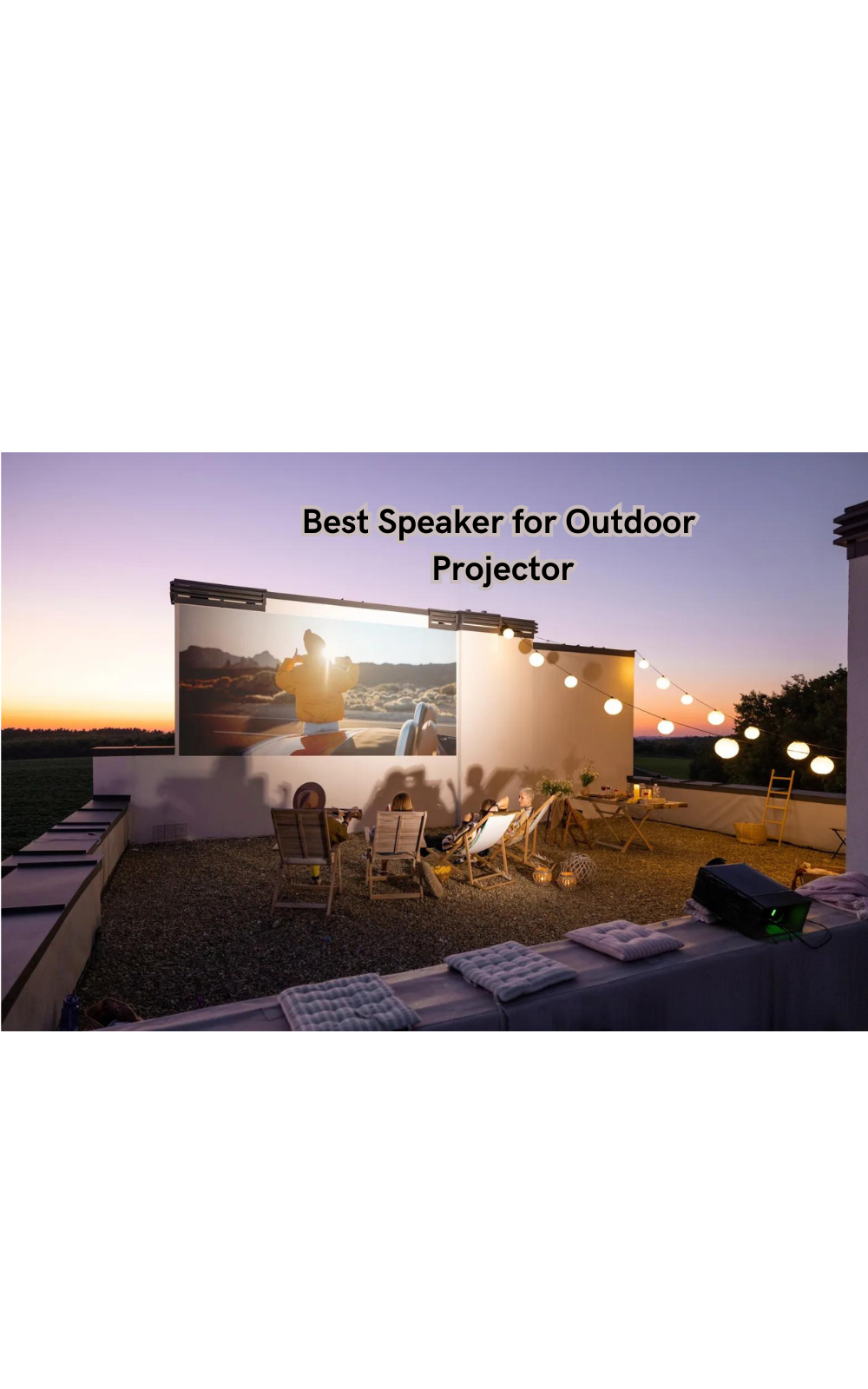 Say Goodbye to Muffled Audio: The Best Speaker for Outdoor Projector